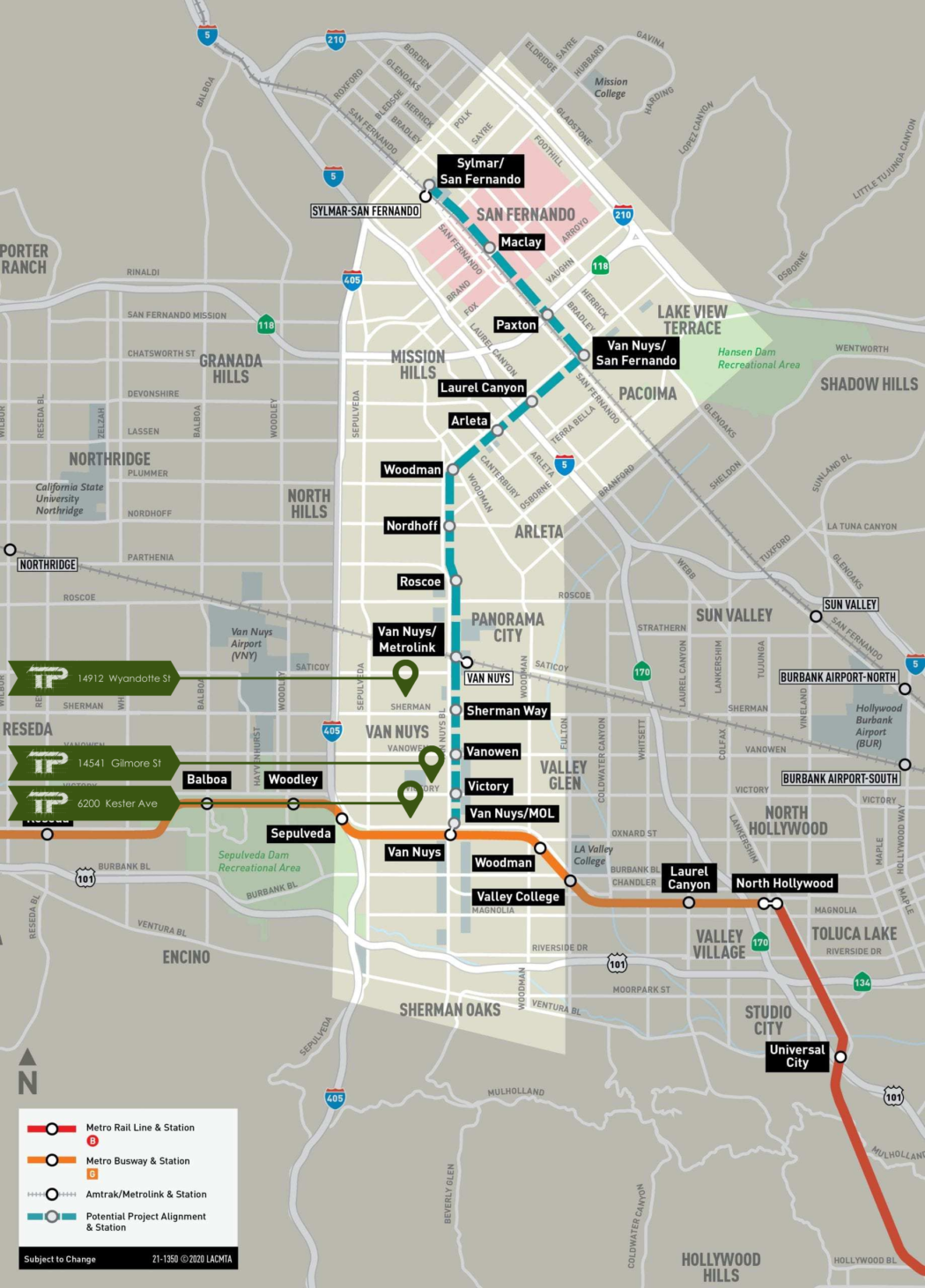 L.A. Metro LRT Map
